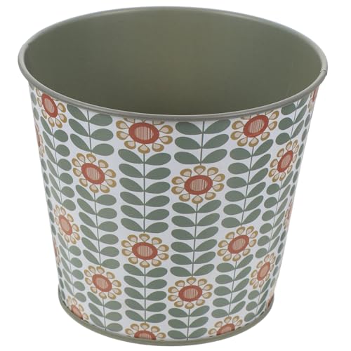 CIYODO Vaso Di Fiori in Ferro Da Tavolo Portafiori Artificiali Secchio Per Decorazioni Da Giardino Contenitore Multifunzione Per Piante