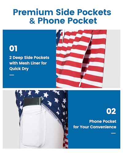 Image of maamgic 2 in 1 Mens Swim Trunks 7 Inch Swim Shorts Swim Suits Board Shorts