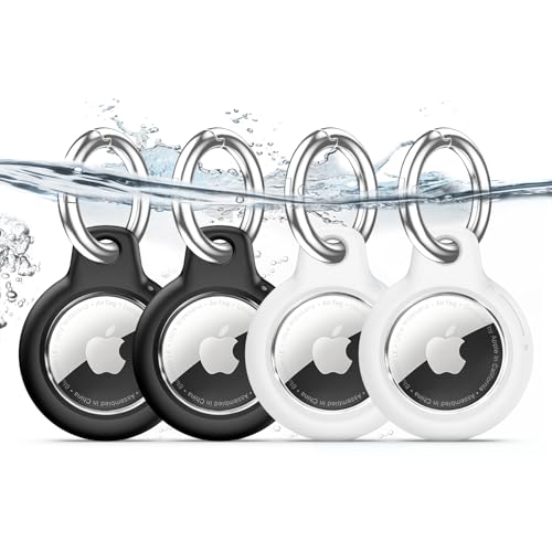 TNSNK Waterproof for Apple Airtag Holder Case with Lock, Airtag Pendant Keyring Case with Keychain for Luggage/Bicycles/Pets TNSNK Waterproof for Apple Airtag Holder Case with Lock, Airtag Pendant Keyring Case with Keychain for Luggage/Bicycles/Pets