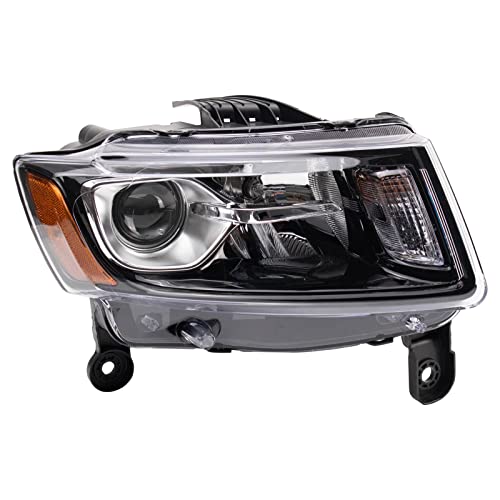 Image of TRQ Passenger Side Headlight Assembly Halogen Compatible with 2014-2016 Grand Cherokee CH2503308