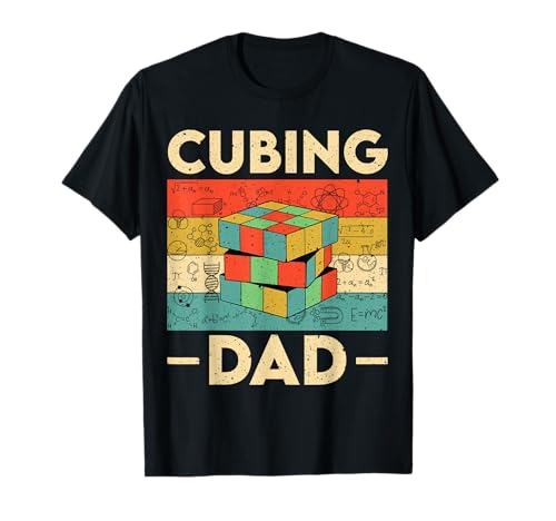 Vintage Cubing Dad Funny Speedcubing Math Amateurs T-Shirt