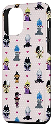 Coque iPhone 12 mini Disney Villains Kawaii rose motif Chibi