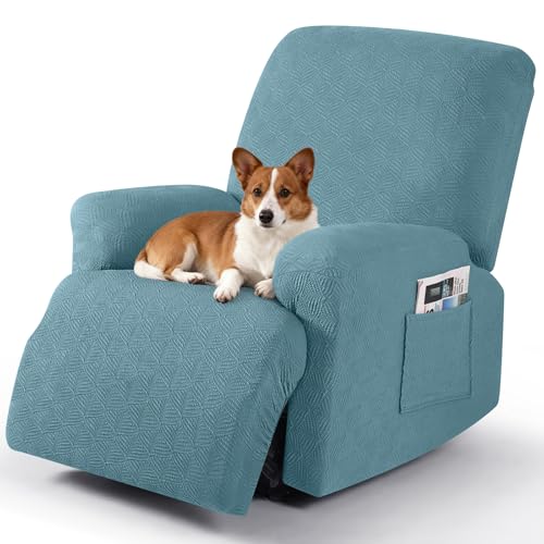 Timeles Recliner Covers Washable, Stretch Chair Slipcovers, Teal