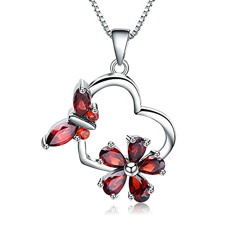 Collier Argent S925 Anti-Allergie au Grenat Naturel : Fini les Bijoux Ternes