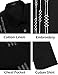 COOFANDY Mens Summer Cotton Linen Shirt Short Sleeve Guayabera Shirts with Pocket Black