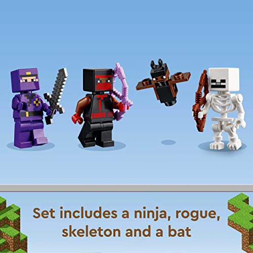 Minecraft I Campi d'Allenamento, Dojo e Bottega del Fabbro, Giochi per Bambini e Bambine da 8 Anni in su con Personaggi come Ninja, Filibustiere, Scheletro e Pipistrello, Idee Regalo 21183 - Lego - Immagine 5