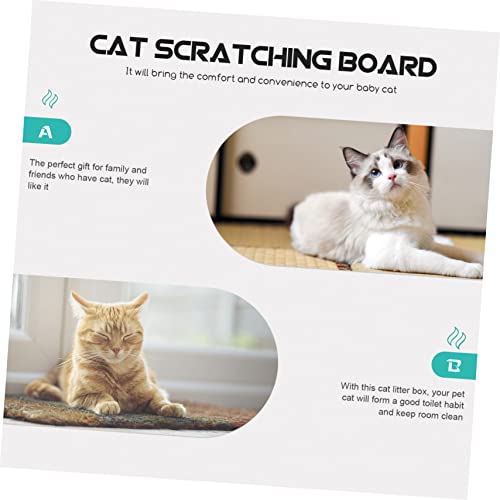 Beavorty Caixa Dobrável Caixa De Areia Para Gatos Bandeja De Areia Para Gatos Recipiente De Areia Pa