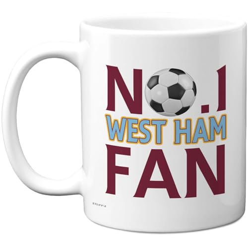 Image of Stuff4 Novelty Mug for West Ham Fans, No. 1 West Ham Fan