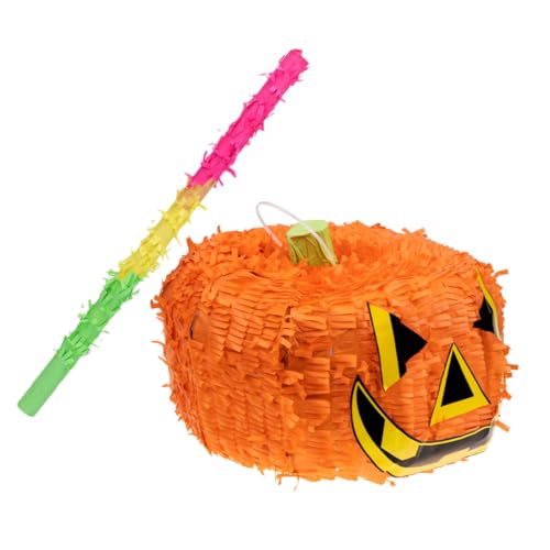 SOIMISS Piñata Colgante de Calabaza para Halloween con Decoración de Fiesta para Eventos y Celebraciones Infantiles con Relleno de Juguetes y