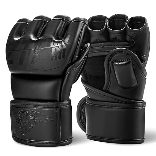Professionelle MMA Handschuhe, geeignet für Männer und Frauen Boxhandschuhe, verwendet für Boxtaschen, Boxen, Training, Muay Thai, MMA, Kickboxen Kampfsport Gepolstert...