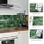 10 Sheet Thicker Peel and Stick Backsplash Tile, 12"x12" 3D Self Adhesive Square Mosaic Subway Checkered Vinyl Backsplash Stick on Wall Tiles for Bathroom, Kitchen, Living Room (10, Green)