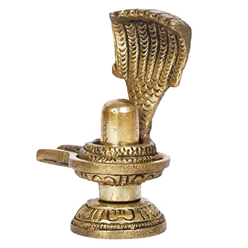 Estatua de Shivling de Latón 3 Pulgadas miniatura 4