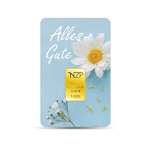 Goldbarren 0.1 Gramm Top - Geschenk Feingehalt 999,9 Goldbarren 0,10g. (Alles Gute)