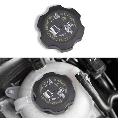 WINUERK Car Radiator Coolant Reservoir Cap, Car Engine Coolant Cap, Radiator Surge Tank Cap, Car Accessories Radiator Cap Replacement for Buick Chevy GMC Pontiac Saturn Cadillac, Replace OEM# 15075118