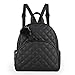 ECOSUSI Mini Sac à Dos pour Femme Sac à Dos pour Fille Elegant Petit Sac pour Femme Mignon Sac à Main en Cuir en PU Pompons et Pendentifs à Glands, Noir