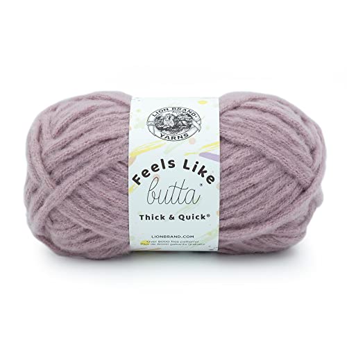 Image of Lion Brand Yarn Feels Like Butta Thick & Quick Yarn, Woodrose