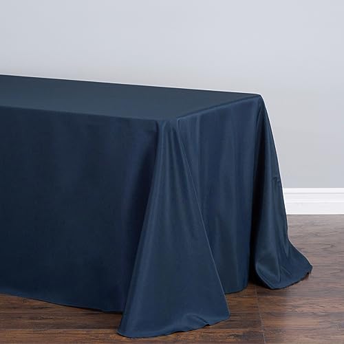 Nappe rectangulaire bleu marine 90x132 LinenTablecloth