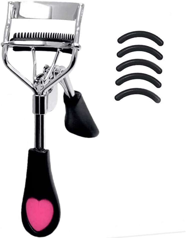 Stainless Steel Eyelash Curler with Builtin Comb Pinch PainFree Lash