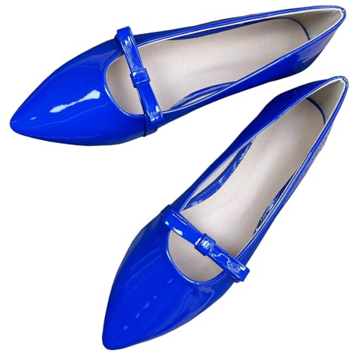 WENJIAZHIZHI Women's Bowknot Pointed Toe Ballet Flats Elegant Slip-Ons Flat Shoes Comfortable Dress Shoes Female Loafers