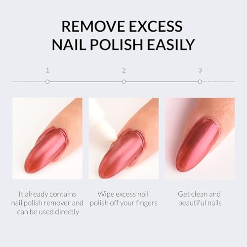 Ownest 1408 4 Pcs Nail Polish Corrector Remover Pen, Nail Edge Cleaning Pen, Makeup Remover Manicure Pen thumb #2