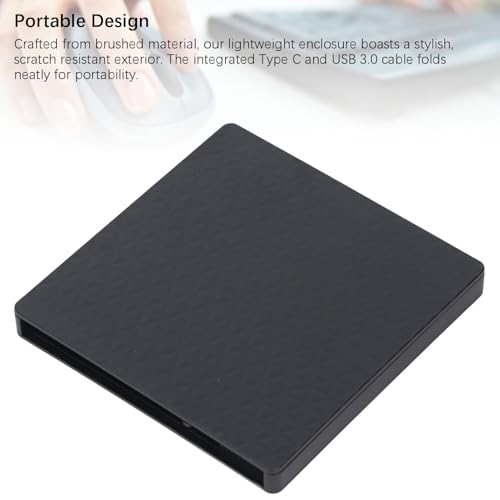 Caja externa para unidad óptica USB 3.0 tipo C 9.5mm miniatura 3