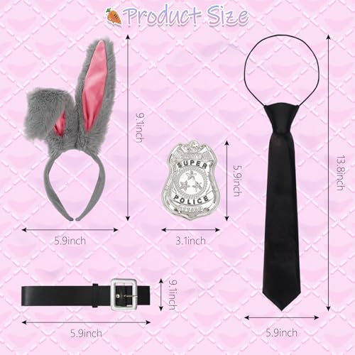 Disfraz completo de conejito para carnaval de Halloween miniatura 3