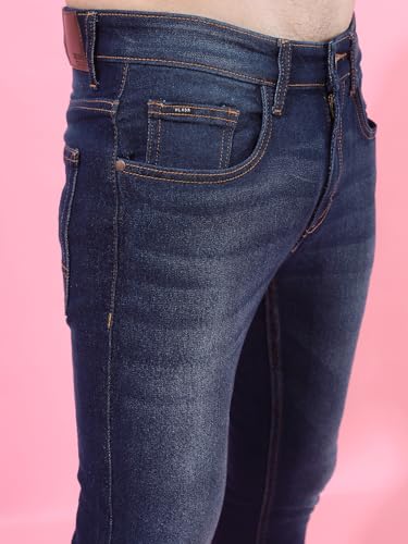 Image of Highlander Men's Slim Fit Jeans | Cropped Length | Jeans for Man| Stylish Casual Wear for Everyday Comfort