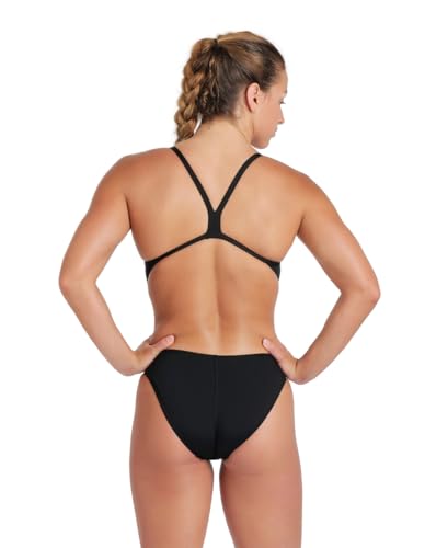 Image of Arena Women's Solid Team Swimsuit Challenge Back MaxLife Open Back Bathing Suit Athletic Swimwear
