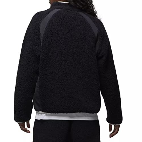 Nike Jordan Essentials Men's Full-Zip Winter Fleece (as1, alpha, m, regular, regular, Black/Sail)2