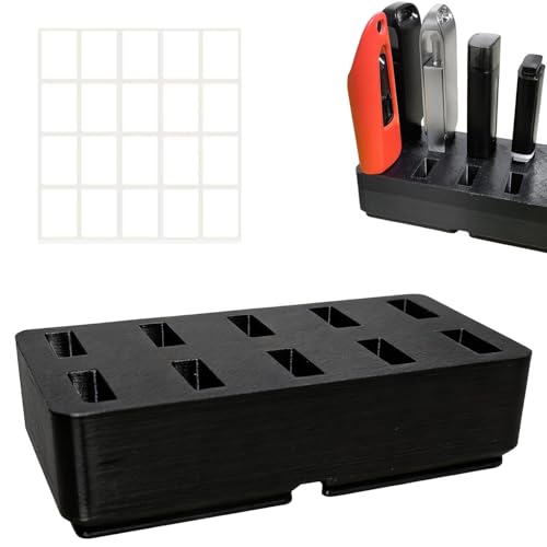 TATMOHIK 10 compartimentos USB organizador de escritorio para memoria USB, soporte para memoria USB, almacenamiento de medios de almacenamiento, unidades de pulgar, jump drives, oficina, oficina en
