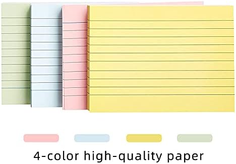 Record Card Assorted Colours 400 PCS,Practical Learning Box for 10mm Lined Wide Fein Lines