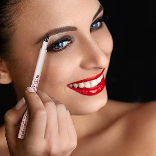 Eyebrow Kit, (3) Eyebrow Pen,(12) Eyebrow Stencils with One Strap,(1) Eyebrow Razor, Micro-blading Eyebrow Pencil Creates Natural Looking Eyebrow,Water-proof & Lasting Eyebrow Makeup - Thumbnail 3