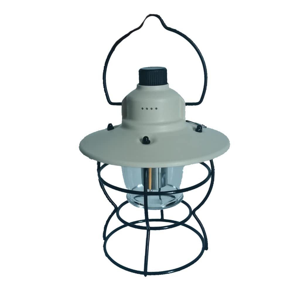 Lampa wisząca w stylu vintage, lampa kempingowa z 3 trybami świecenia, latarnia LED