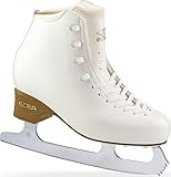 L'Estel Skates - Edea - Botas Edea Tempo+Cuchillas Grado 2 - Patinaje sobre Hielo (Blanco, 195/29/18,5cm)