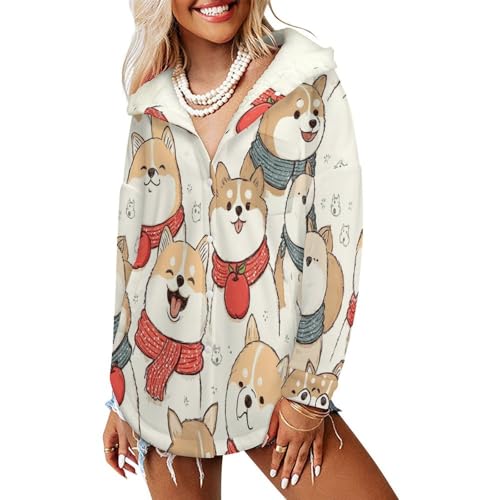 Shiba inu mignon veste peluche douce et réconfortante pour adoucir vos soirées d'hiver
