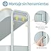 Imagen de KINGRACK Carrito de almacenamiento de 3 niveles con mesa