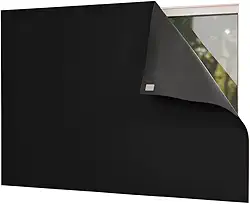Cortina Painel Blackout com Fixador 100% Blackout (Preto, 1,40 m x 1,40m)