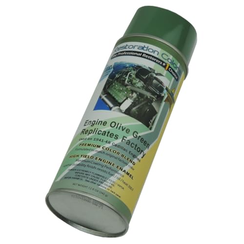Inline Tube Compatible with 1941-48 Cadillac Olive Green Engine Spray Paint 1pc