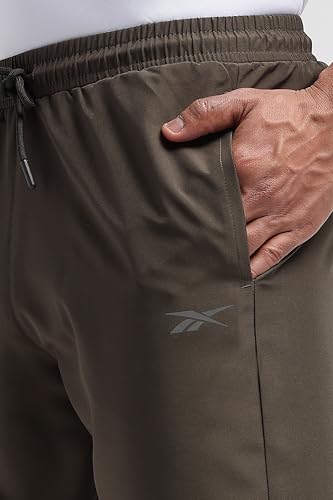 Image of Reebok Men's Track Pants - Performance Trackpants 3 E - Durable Polyester Gym & Training Pants