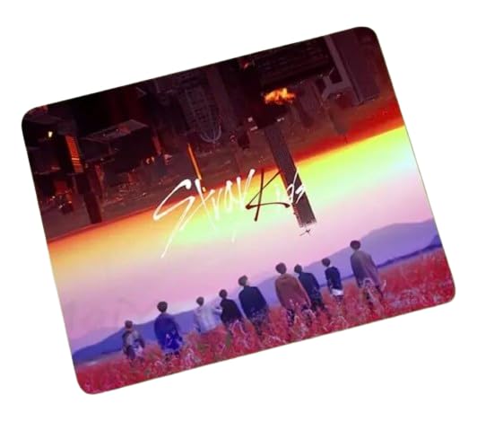 Pinstant Stray Kids South Korea Korean Music Boy Pop Band Non-Slip Mousepad Gaming Computer Gaming Desktop Laptop Mouse Pad 7.1 x 8.7 inches