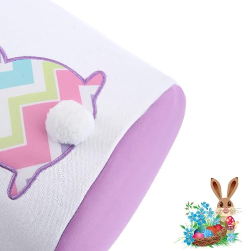 Image of 3 Pack Easter Bunny Baskets,Canvas Personalized Easter Bunny Baskets Bucket Tote Gifts Bags,Easter Egg Hunt Easter Party Favors Decoration Toys for Girls Boys (3 Pack)