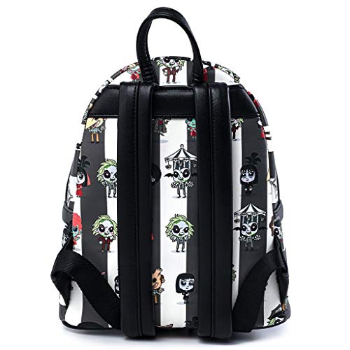 Loungefly Beetlejuice Chibi All Over Print Womens Double Strap Shoulder Bag Purse4