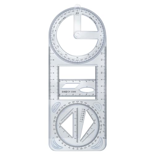 Régua de geometria matemática | Régua de desenho geométrico modelo de desenho para crianças | Régua
