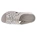 Easy Spirit Women's Traciee2 Flat Sandal, Silver 099, 8 Narrow