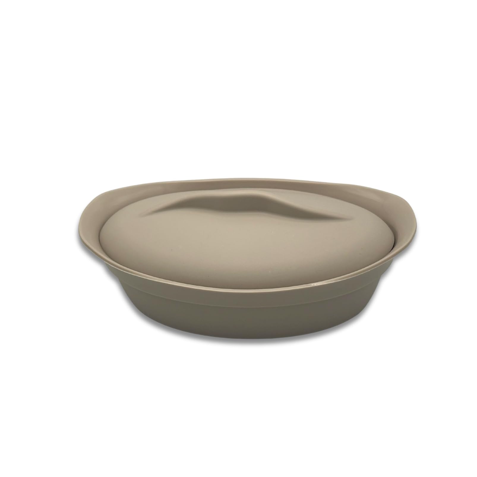 Kevnhaun KDS4814 Silicone Steamer Oval Beige 40oz Microwave Oven Safe