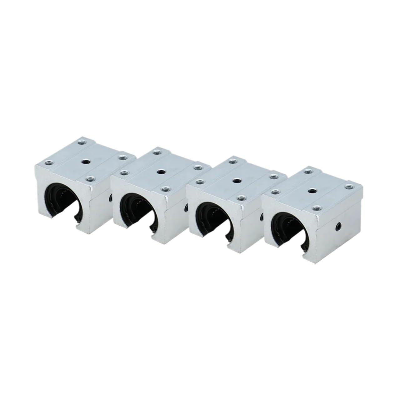 Lot de 4 blocs coulissants SBR16UU for guides linéaires SBR16, roulements à billes, support linéaire, chariot for routeur CNC
