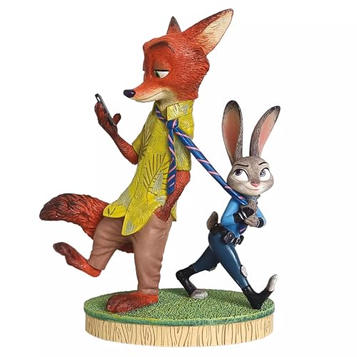 Enesco Disney Showcase Zootopia Figurine Nick et Judy Debout Multicolore 20 cm