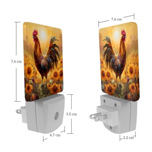 Lámpara de noche LED con sensor, pack de 2 miniatura 7