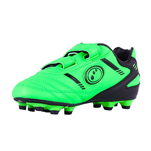 Optimum Tribal Moulded, Zapatillas de Fútbol Niños, Verde (Fluro Green/Black), 26