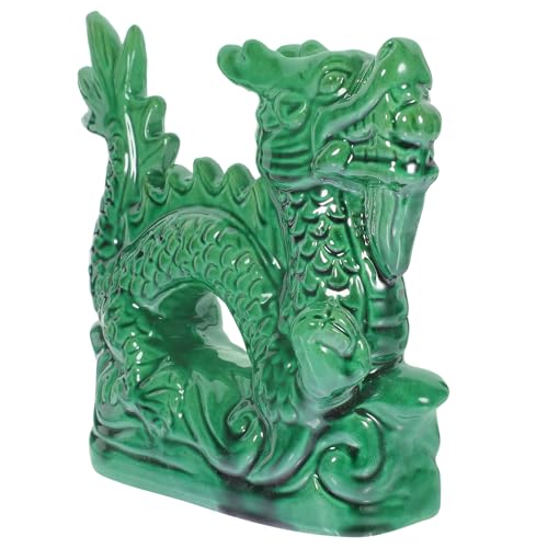Figurine de dragon céramique surface lisse objet décoration intérieur moderne salon